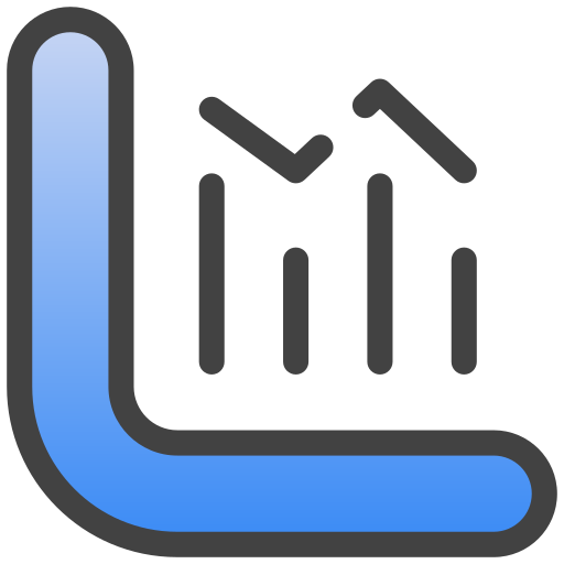Chart Generic gradient lineal-color icon