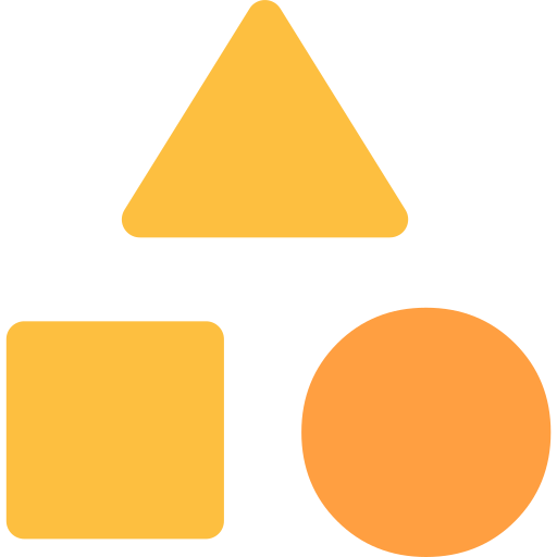 幾何学的形状 Generic color fill icon