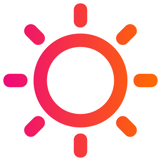 солнце Generic gradient outline иконка