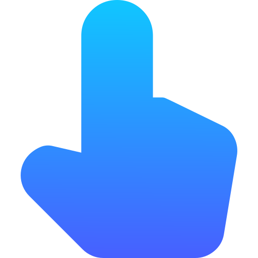 handpunt Generic gradient fill icoon