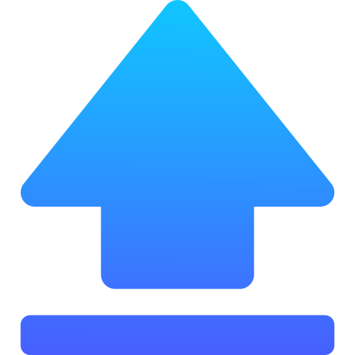 Upload Generic gradient fill icon