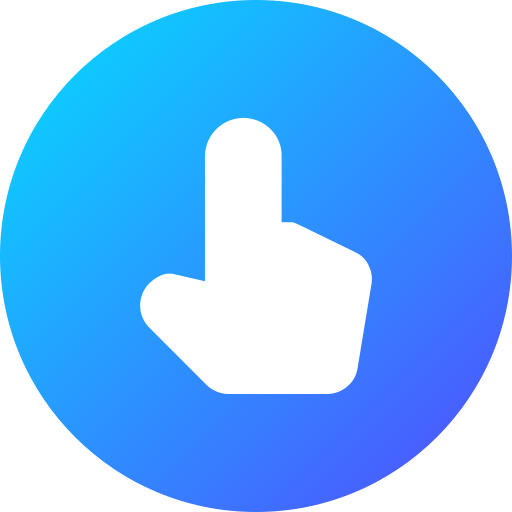 Hand point Generic gradient fill icon