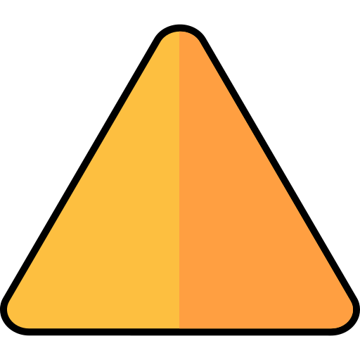 triangolo Generic color lineal-color icona