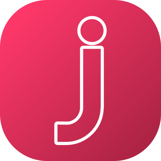 문자 j Generic gradient fill icon