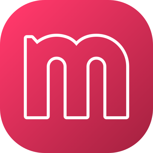 Letter m Generic gradient fill icon