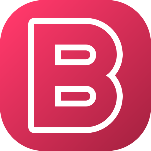 lettera b Generic gradient fill icona