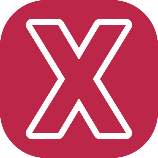 Letter x Generic color fill icon