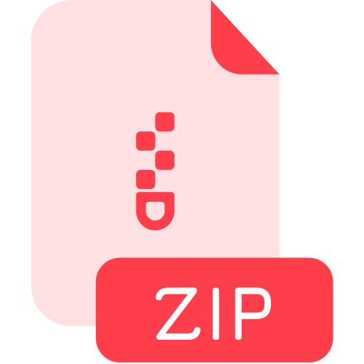 Zip Generic color fill icon