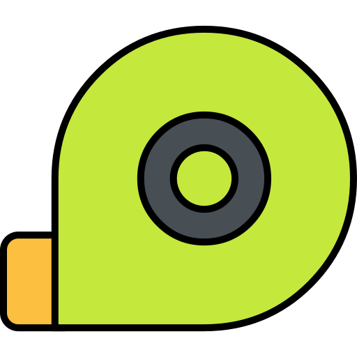 Мерная лента Generic color lineal-color иконка