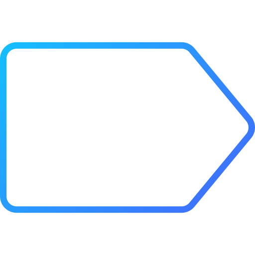etykieta Generic gradient outline ikona