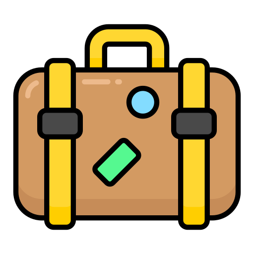 Travel bag Generic color lineal-color icon