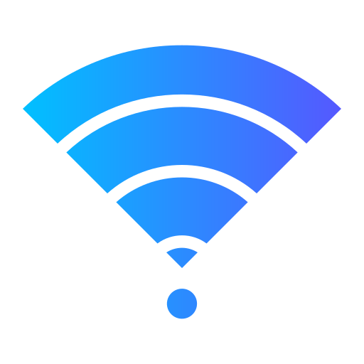 wifi verbinding Generic gradient fill icoon