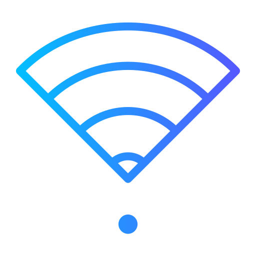 connessione wifi Generic gradient fill icona