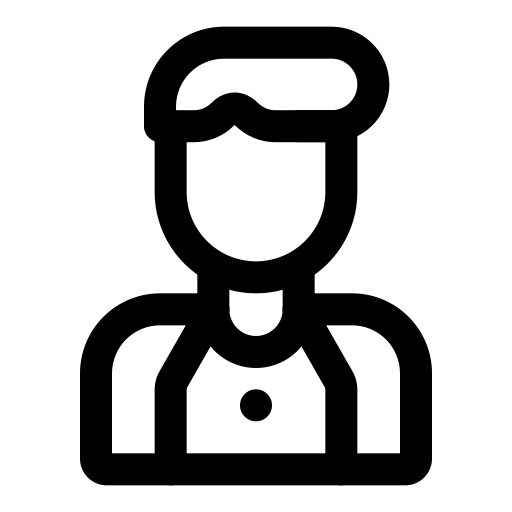 Официант Generic black outline иконка