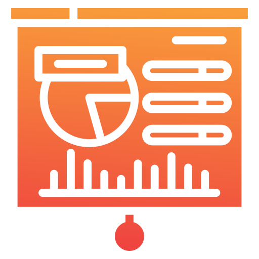 visualizzazione dati Generic gradient fill icona