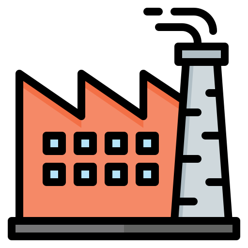 Factory Plant Generic color lineal-color icon
