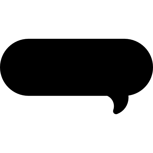 burbuja de diálogo Basic Rounded Filled icono