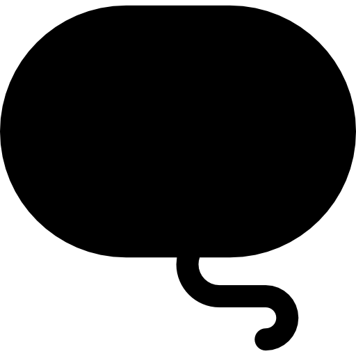 balão de fala Basic Rounded Filled Ícone