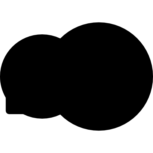 Speech Bubble Basic Rounded Filled icon