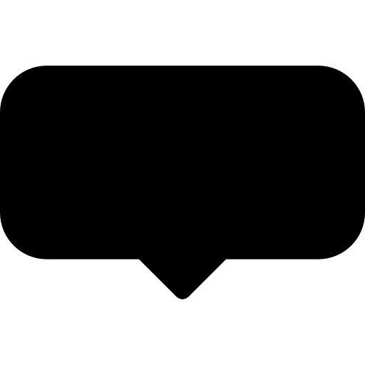 burbuja de diálogo Basic Rounded Filled icono