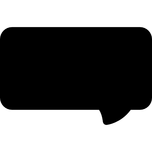 Speech Bubble Basic Rounded Filled icon