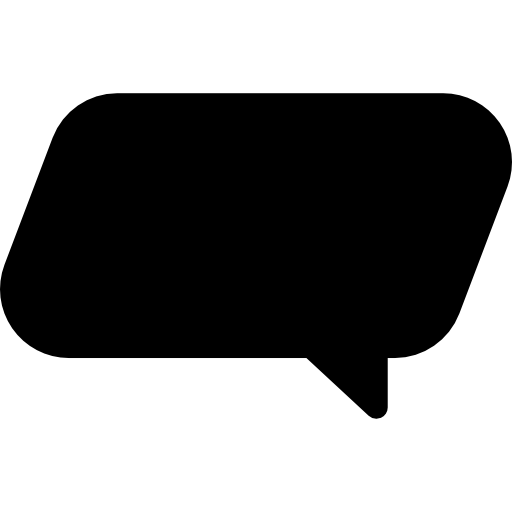 Speech Bubble Basic Rounded Filled icon