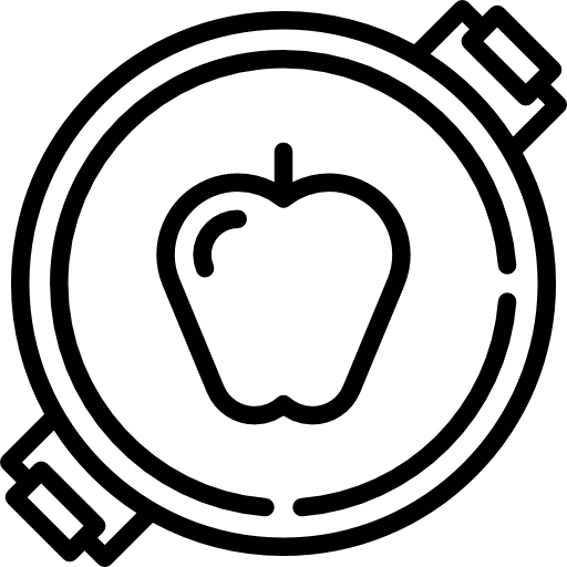 Apple On a Bucket Special Lineal icon