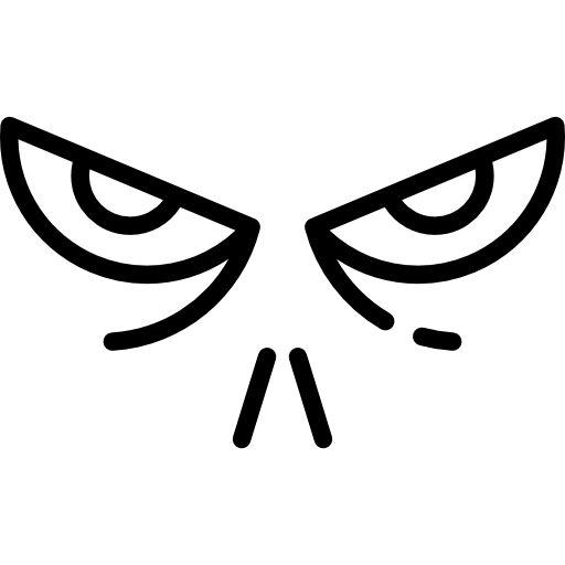 straszne oczy Special Lineal ikona