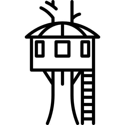 casa del árbol Special Lineal icono