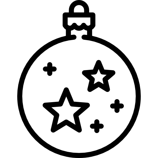 pelota de navidad Special Lineal icono
