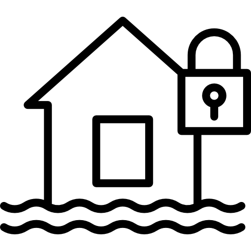 assicurazione contro le inondazioni Special Lineal icona