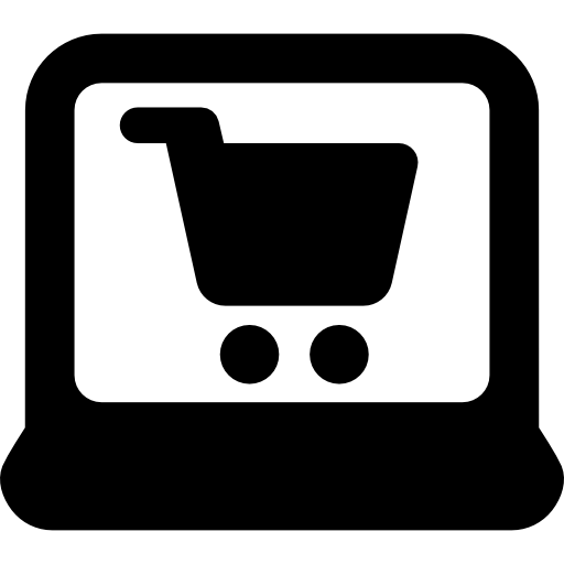 las compras en línea  icono