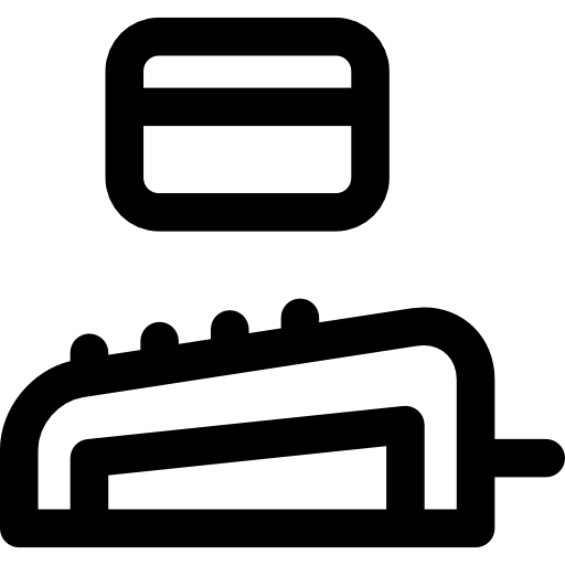 kreditkarte Curved Lineal icon