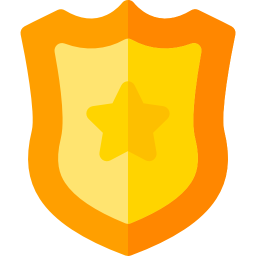 polizeiabzeichen Basic Rounded Flat icon