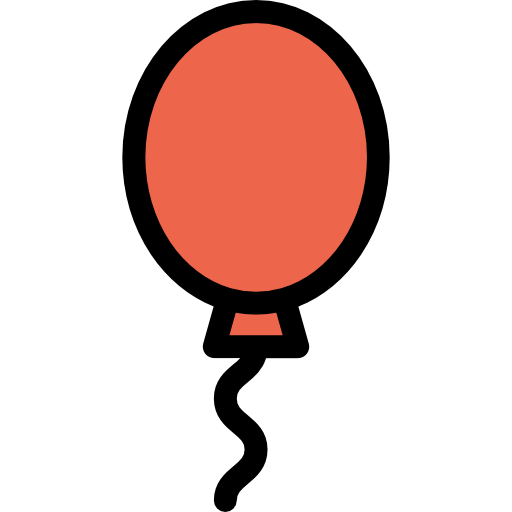 ballon Kiranshastry Lineal Color Orange icon