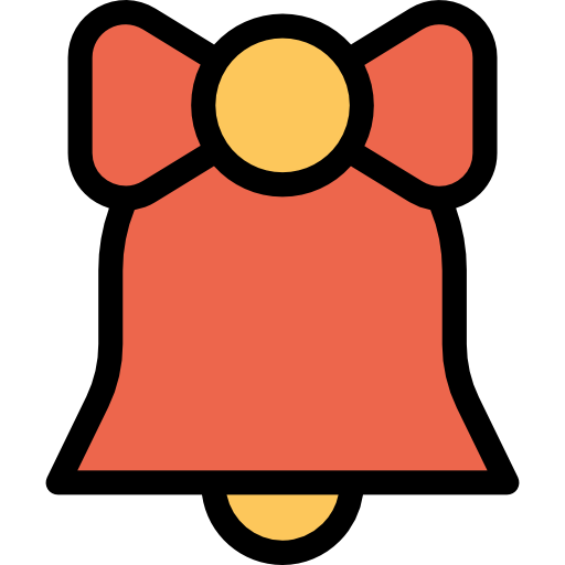 dzwonek Kiranshastry Lineal Color Orange ikona