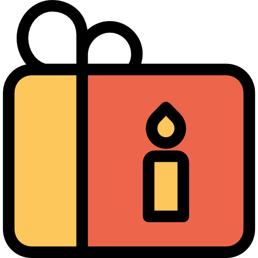 regalo Kiranshastry Lineal Color Orange icono