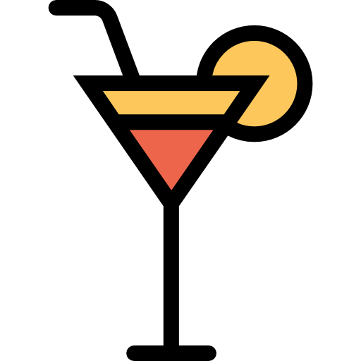 カクテル Kiranshastry Lineal Color Orange icon