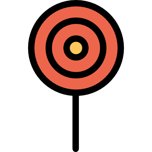 chupete Kiranshastry Lineal Color Orange icono