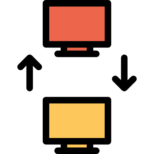 delen Kiranshastry Lineal Color Orange icoon