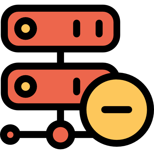 databank Kiranshastry Lineal Color Orange icoon