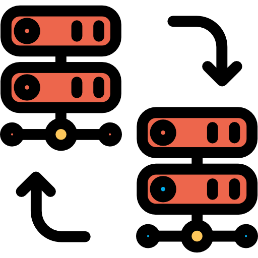 Сервер Kiranshastry Lineal Color Orange иконка