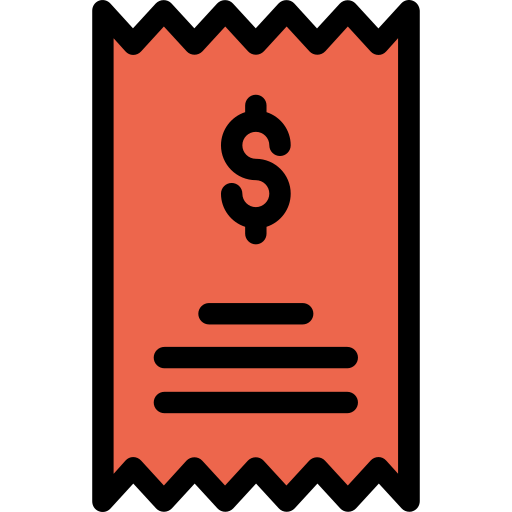 Invoice Kiranshastry Lineal Color Orange icon