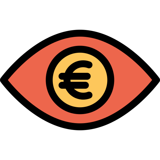 Eye Kiranshastry Lineal Color Orange icon