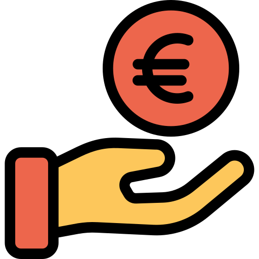 Get money Kiranshastry Lineal Color Orange icon