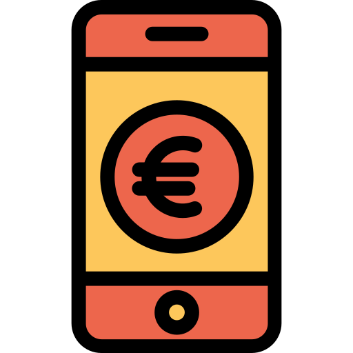 smartphone Kiranshastry Lineal Color Orange icona