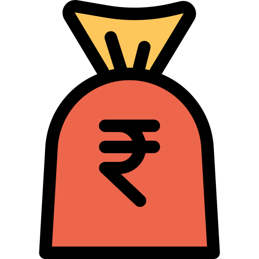 sac d'argent Kiranshastry Lineal Color Orange Icône