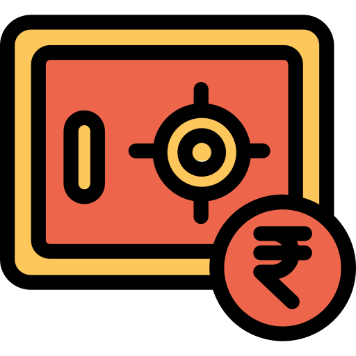 Safebox Kiranshastry Lineal Color Orange icon