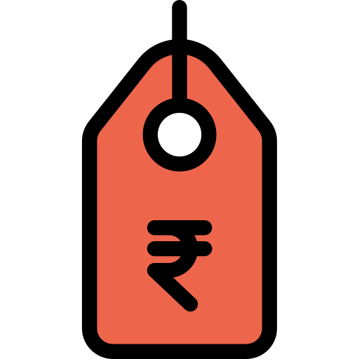 Price tag Kiranshastry Lineal Color Orange icon