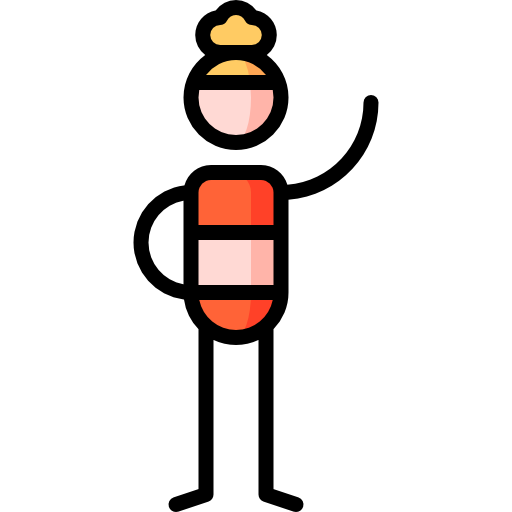 traje de baño Puppet Characters Lineal Color icono